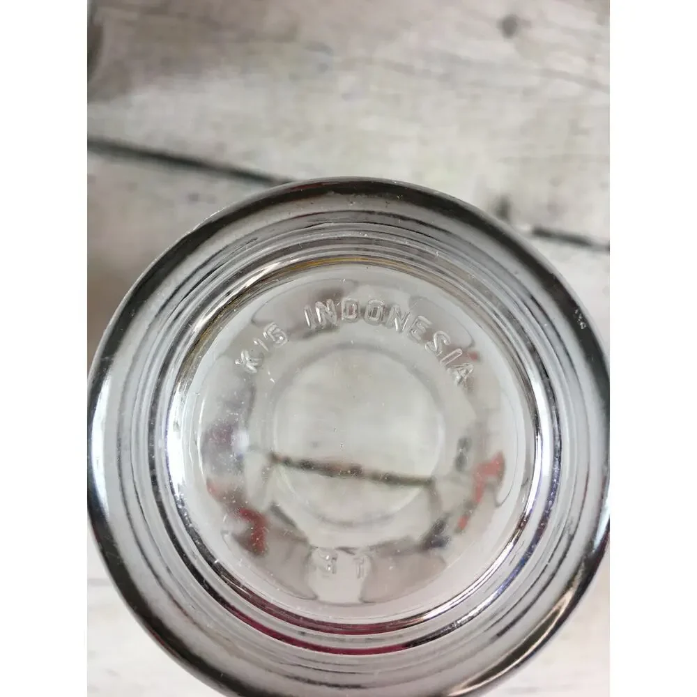 KIG Set of 4 Vintage Snowman Tea Water Drinking Glasses Tumblers Barware